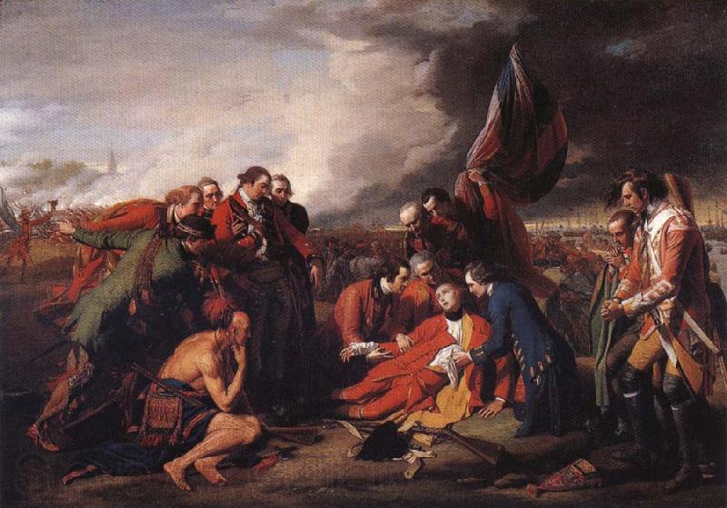 Benjamin West The Death of General Wolfe Norge oil painting art